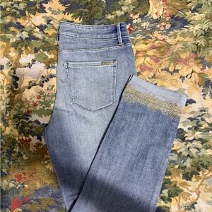 White House Black Market Light Blue Cropped Jeans